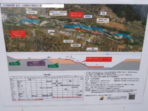 庄川・太田護岸災害復旧工事施工中！！増水時は重機も一斉避難 庄川の光景の変化☆彡