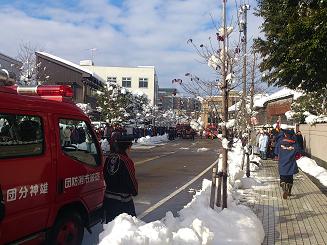 砺波市消防出初め式