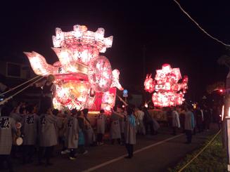 砺波地方の夜高が始まりました!